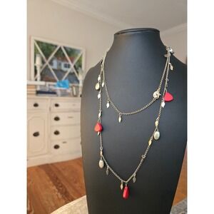 American Eagle Outfitters Long Goldtone Necklace Vintage